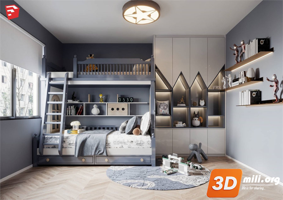 Children Room Scenes Skp FIles 